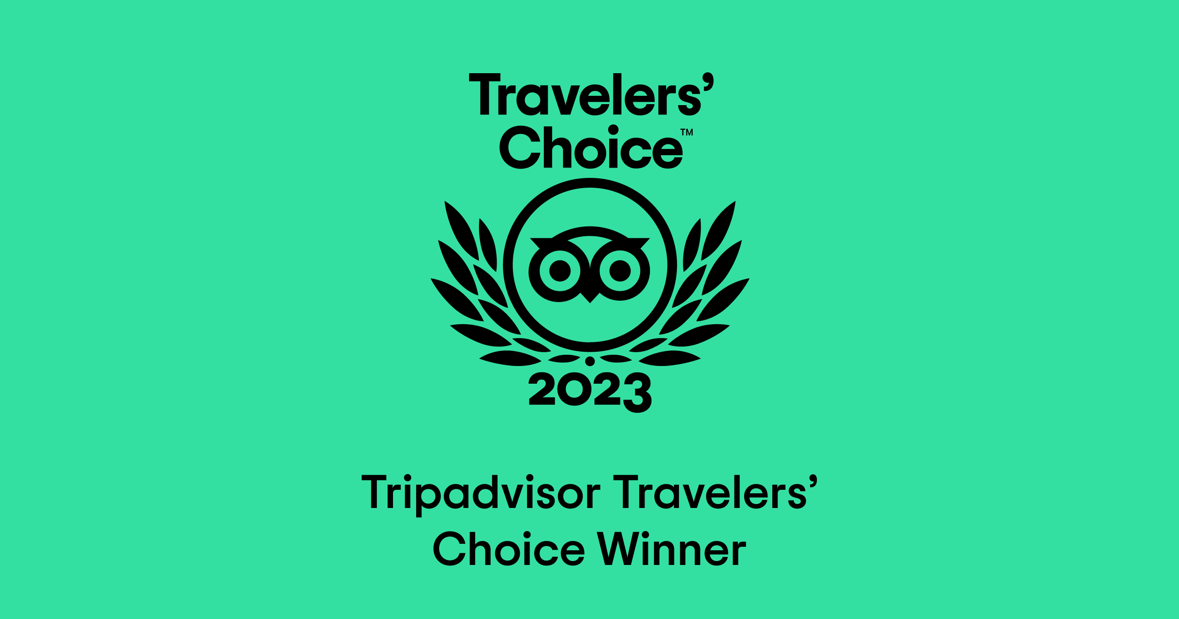 Winner of the Tripadvisor Travelers' Choice Award 2023 The Moorings